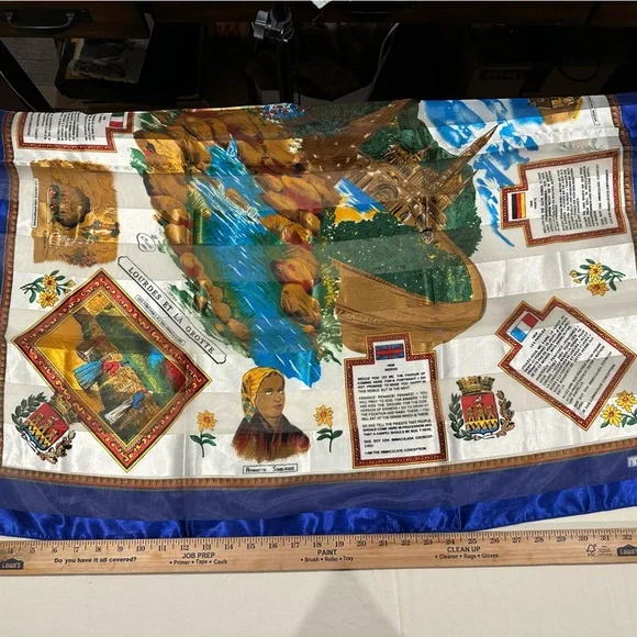 Lourdes Et La Grotte Scarf J. Mico Sancho multicolored - Picture 4 of 10